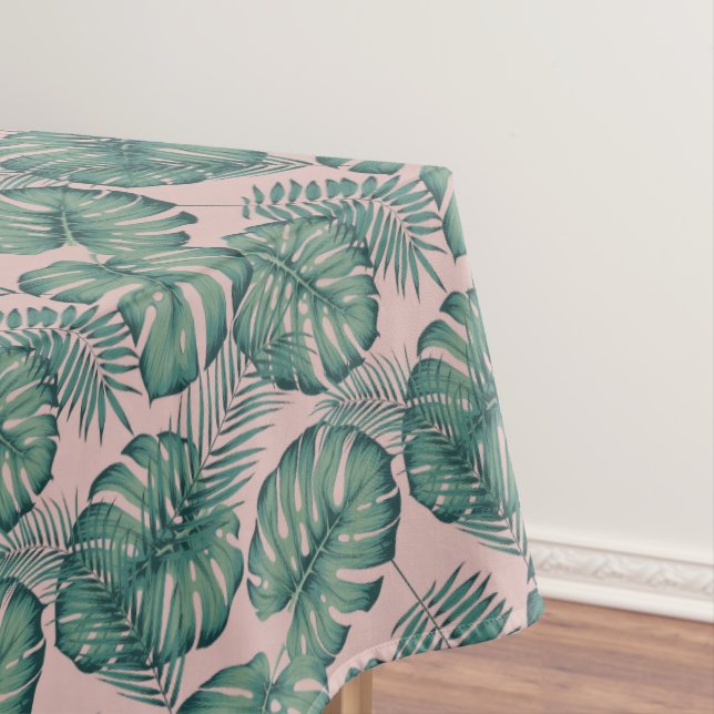 Tropical Leaf Pattern Tablecloth (In Situ)