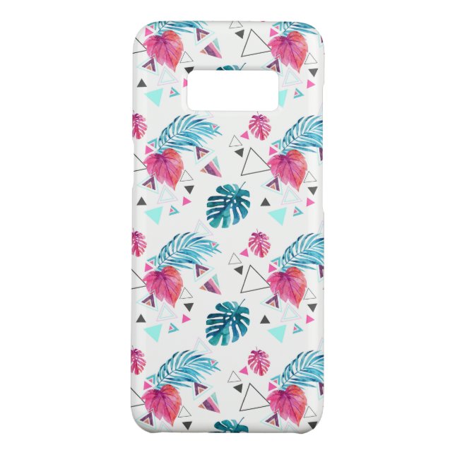 Tropical Leaf Triangle Pattern Case-Mate Samsung Galaxy Case (Back)