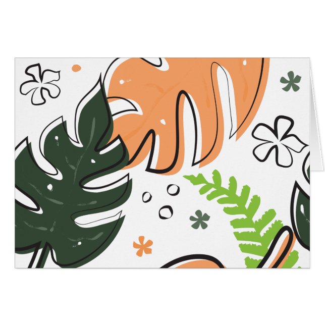 tropical leaves (Front Horizontal)