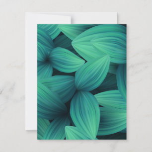 Tropical Leaves 11 Card
