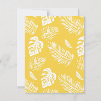 Tropical leaves 16 card