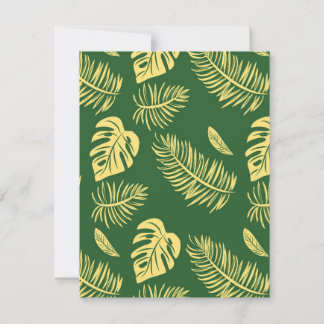 Tropical leaves 19 card