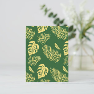 Tropical leaves 19 postcard