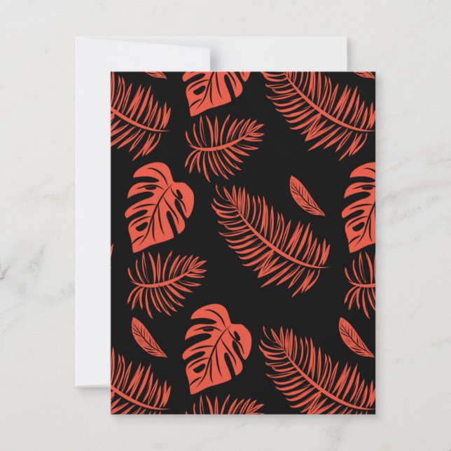 Tropical leaves 21 card (Front)