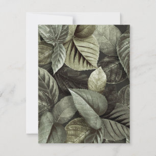 Tropical Leaves 5 Card