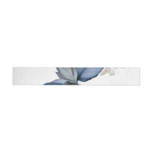 Tropical leaves 7 wrap around label