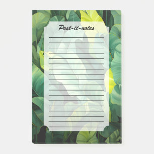 Tropical Leaves Abstract Botanical Jungle Nature Post-it Notes