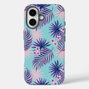 Tropical leaves and flowers 2 iPhone 16 case