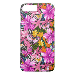 Tropical leaves and flowers iPhone 8 plus/7 plus case