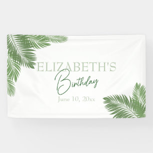 Tropical Leaves  Banner