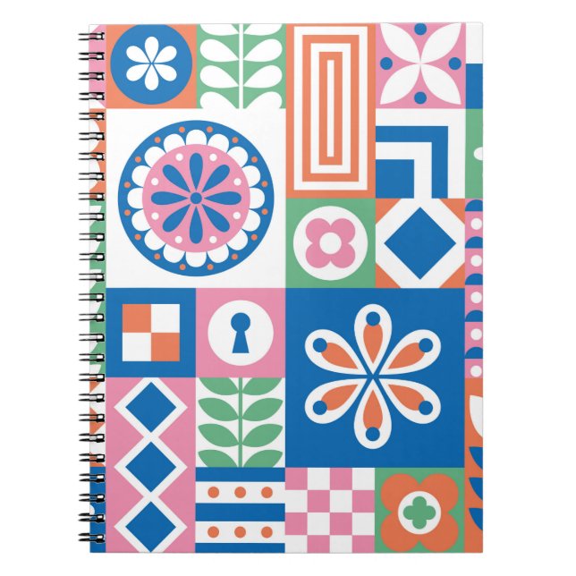 Tropical leaves. Botanical seamless pattern. Tropi Notebook (Front)