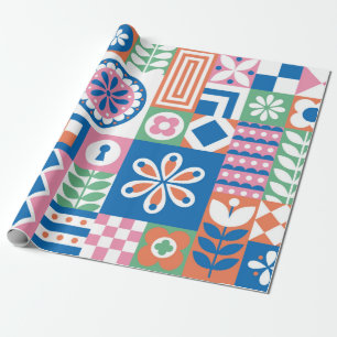 Tropical leaves. Botanical seamless pattern. Tropi Wrapping Paper