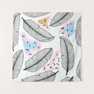 Tropical leaves. Botanical seamless pattern. Vinta Tapestry