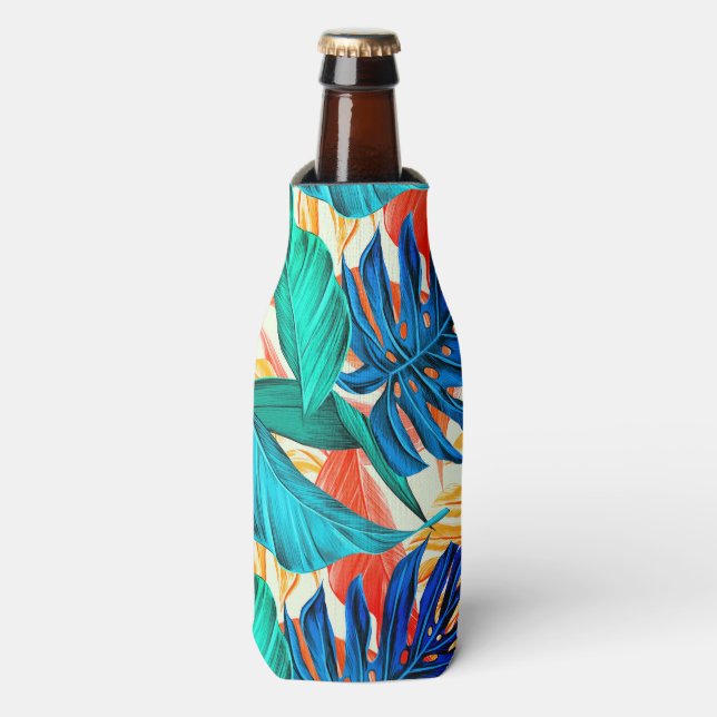 Tropical Leaves Bottle Cooler (Bottle Front)