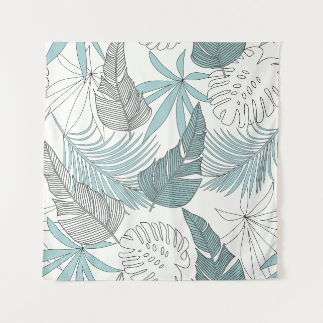 Tropical Leaves: Bright Seamless Trend Tapestry (Front)