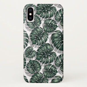 Tropical leaves iPhone x case