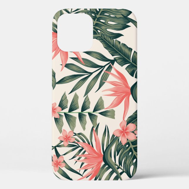 Tropical leaves, cheerful beach wallpaper. Case-Mate iPhone case (Back)