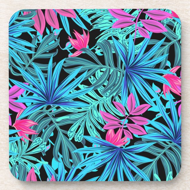 Tropical Leaves Coaster (Front)