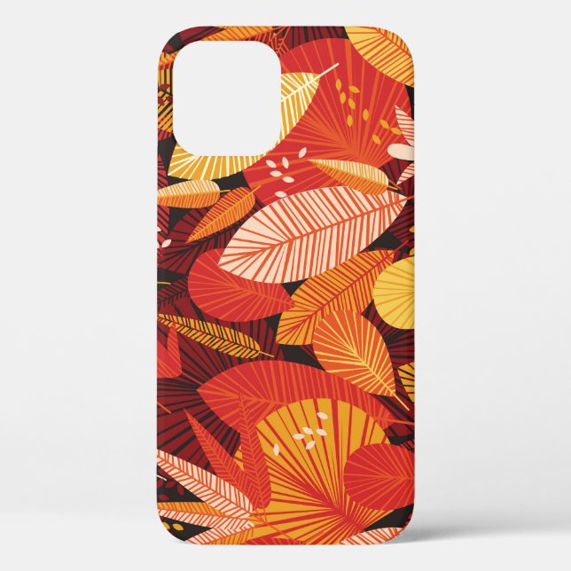 Tropical Leaves: Colourful Geometric Foliage. Case-Mate iPhone Case (Back)