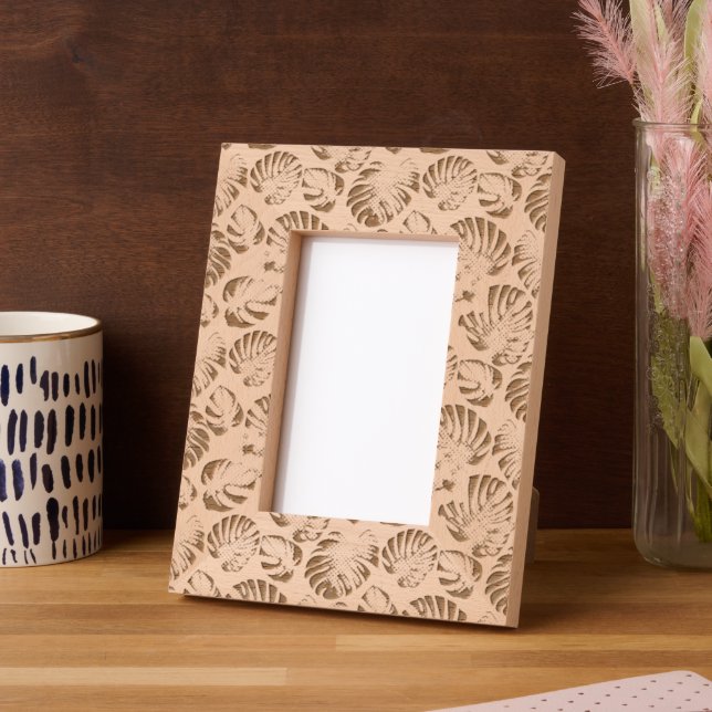 Tropical Leaves Etched Frames (Left)