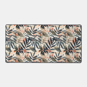 Tropical Leaves Extravaganza Desk Mat