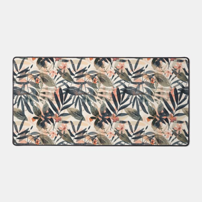 Tropical Leaves Extravaganza Desk Mat (Front)