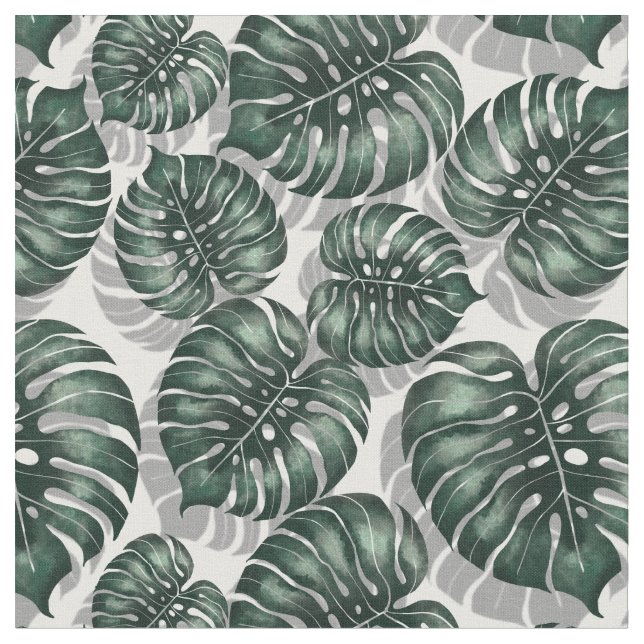 Tropical leaves fabric (Close Up)