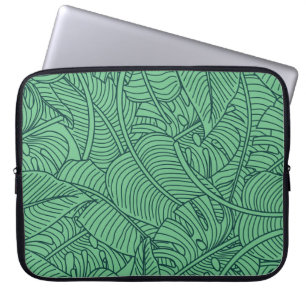 Tropical Leaves Floral Pattern Laptop Sleeve