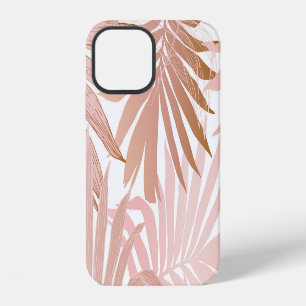 Tropical leaves: glossy gradient pattern. iPhone 12 case