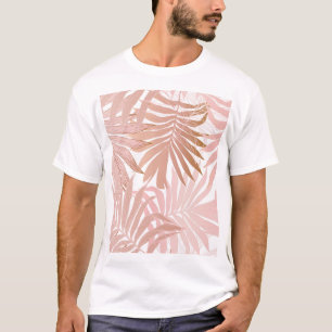 Tropical leaves: glossy gradient pattern. T-Shirt