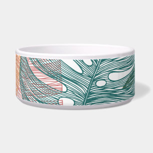Tropical leaves: hand-drawn vintage pattern.