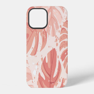 Tropical leaves: hand-drawn vintage pattern. iPhone 12 case