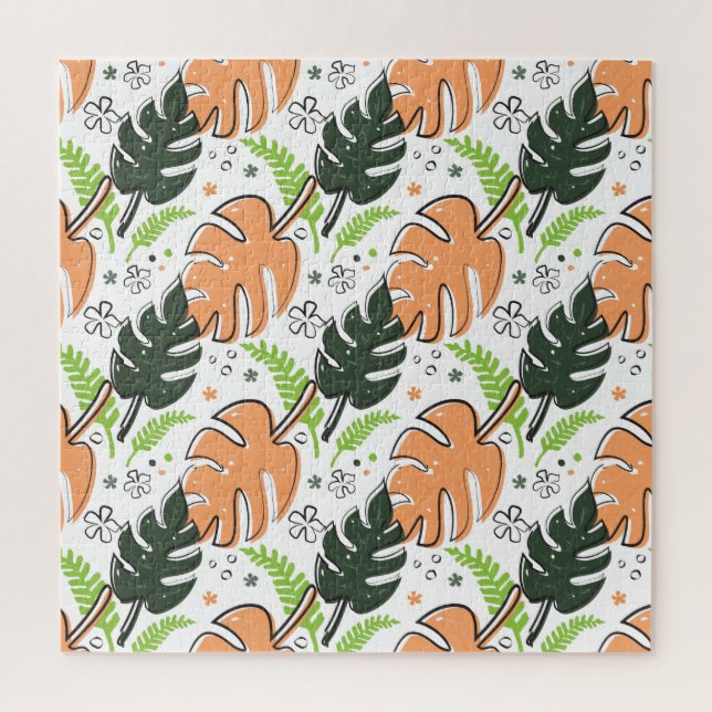 tropical leaves jigsaw puzzle (Vertical)