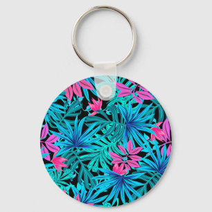Tropical Leaves Key Ring