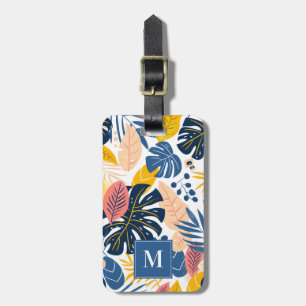 Tropical Leaves Luggage Tag