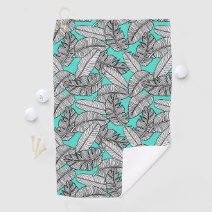 Tropical Leaves Monstera Golf Towel