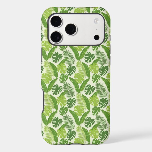 Tropical Leaves & Monstera Seamless Pattern (Back)