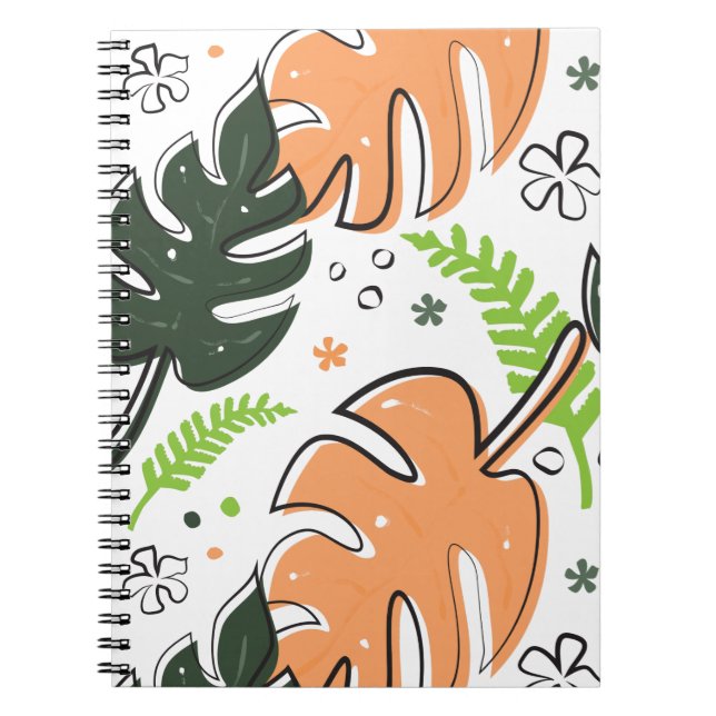 tropical leaves notebook (Front)