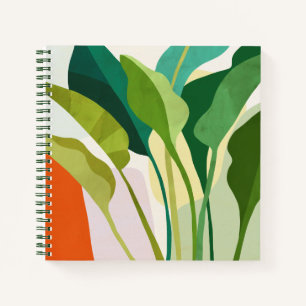 Tropical Leaves Notebook