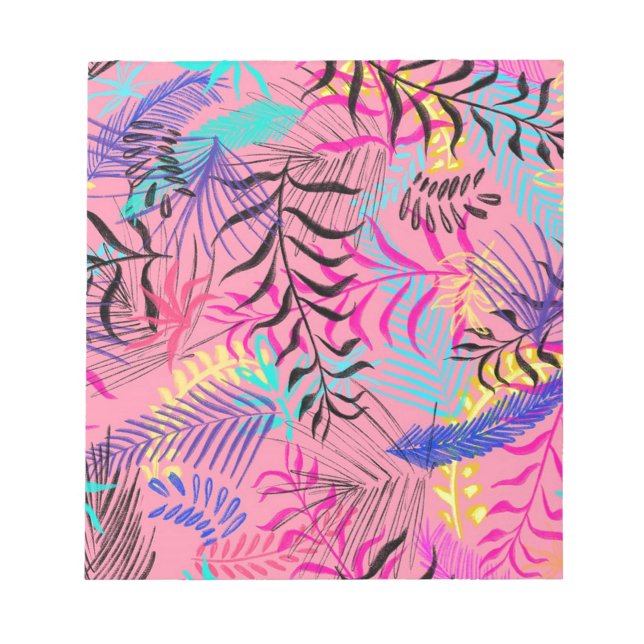 Tropical Leaves Notepad (Front)