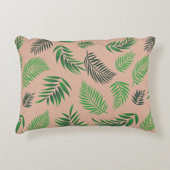 Tropical Leaves Pattern 10 Decorative Cushion (Front)