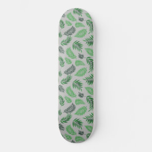 Tropical Leaves Pattern 11 Skateboard