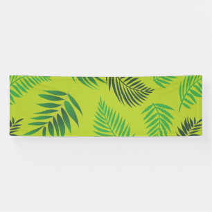 Tropical Leaves Pattern 12 Banner