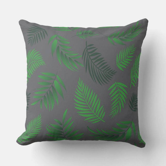 Tropical Leaves Pattern 13 Cushion (Front)