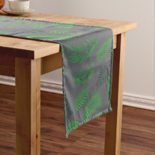 Tropical Leaves Pattern 13 Medium Table Runner
