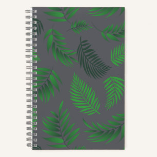 Tropical Leaves Pattern 13 Notebook