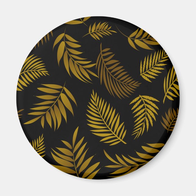 Tropical Leaves Pattern 14 Magnet (Front)
