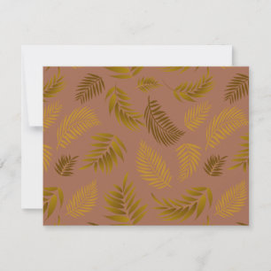 Tropical Leaves Pattern 15 Card
