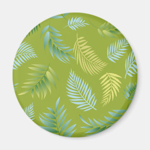 Tropical Leaves Pattern 16 Magnet