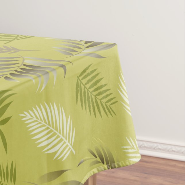 Tropical Leaves Pattern 17 Tablecloth (In Situ)